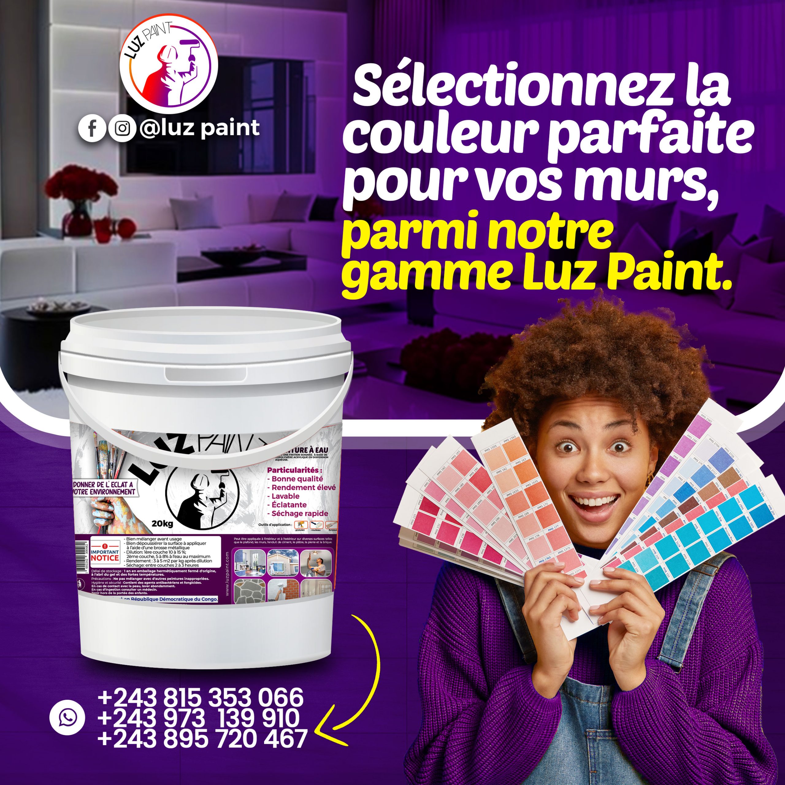 LUZ PAINT
PEINTURE KINSHASA